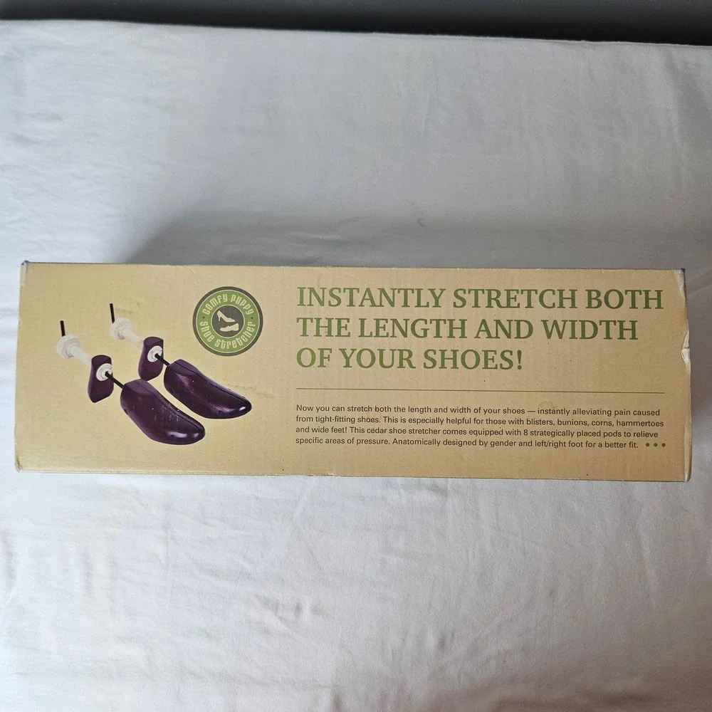 Comfy Puppy Cedar Two Way Shoe Stretcher Pair Women Size 9-11 with 8 Relief Pods